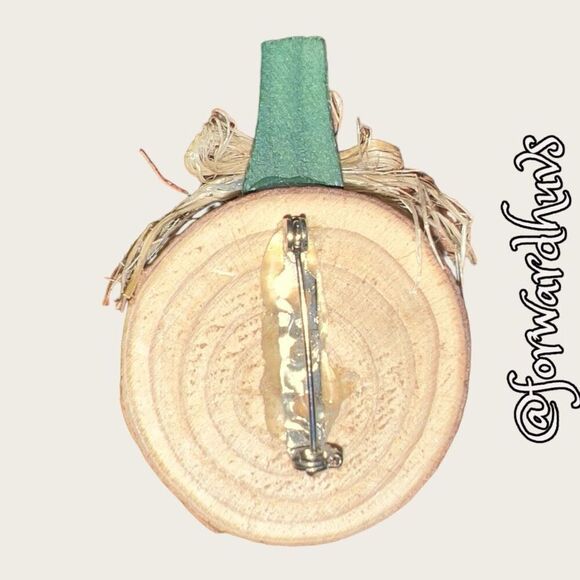 Bundle Sale 3 for $15 | Hand Crafted Pumpkin Brooch - Picture 6 of 8